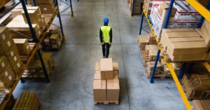 Individual warehouse worker