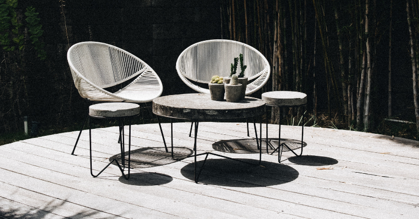 Modern garden furniture