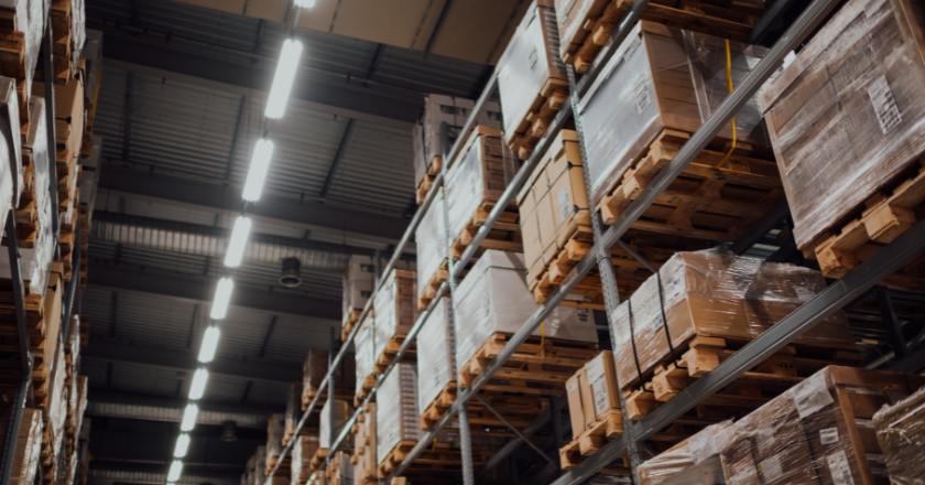 Large stock items in warehouse