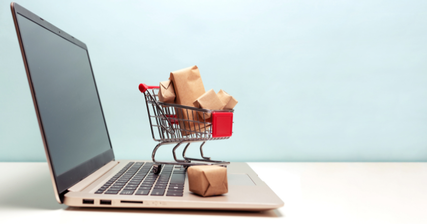 An online shopping trolly