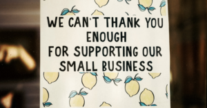 Shop small sign