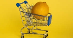 large lemon too big for small trolly