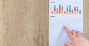 A sales report of sales data