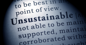 Unsustainable